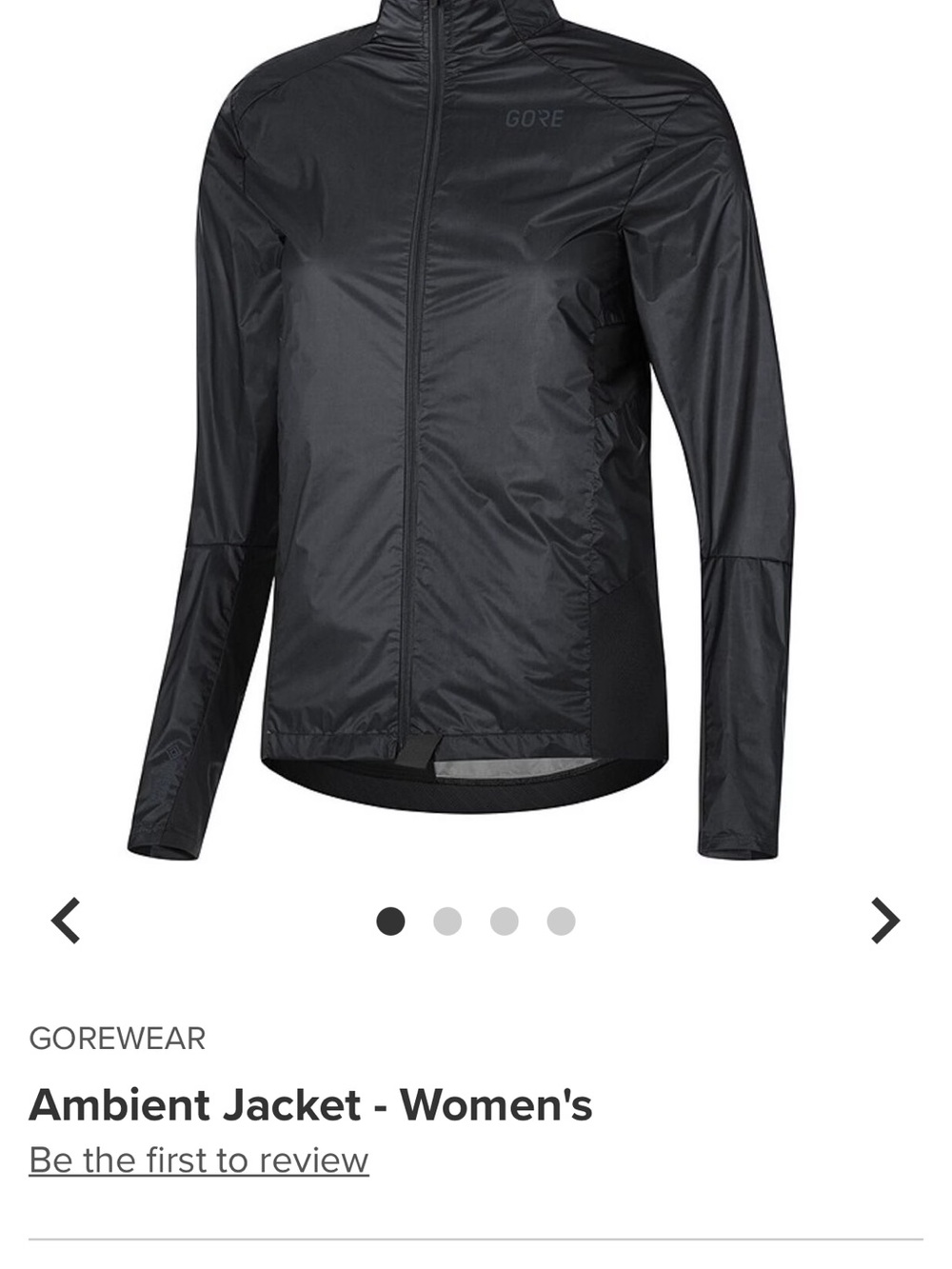 GORE Ambient Navy Women's Raincoat with Full Zip Gore-Tex infinium